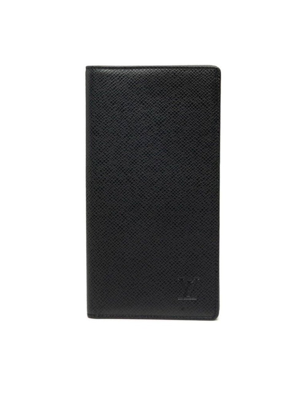 Louis Vuitton Taiga Porte Valeurs Cartes Credit Bifold Wallet Billfold Black